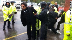 Cornel West being arrested