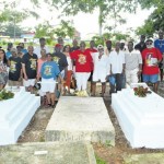The grave side of The Blues Busters