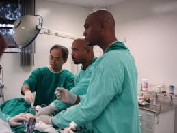 Dr. Alfred Dawes and his team