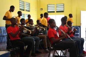 Students at Alpha Boys School