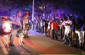 Stand-off between Police and protesters