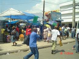 Shoppers in Downtown Kingston