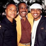 L-R: Cuba Gooding Jr, Cuba Gooding Sr, Omar Gooding